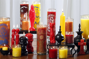 Glass church candles color meanings