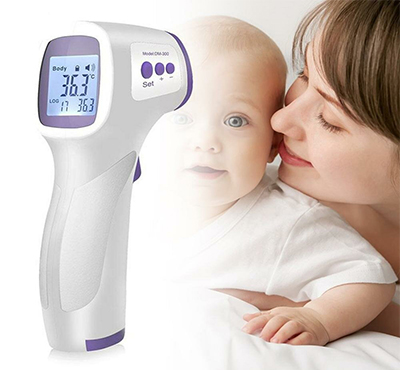 baby noncontact digital forehead infrared thermometer strip for ear and forehead