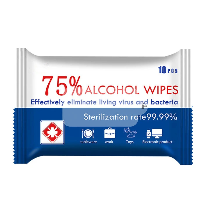 75% Alcohol Wipes Portable Hand Towel Swabs Pads Disinfection Wipes Outdoor Cleaning Sterilization Wipes Paper