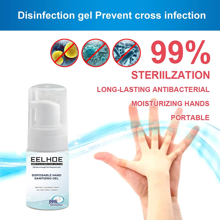 Alcohol-free Amino Acid Medical Hand Gel Sanitizer, Portable Bacteriostatic Hand Soap Supplier