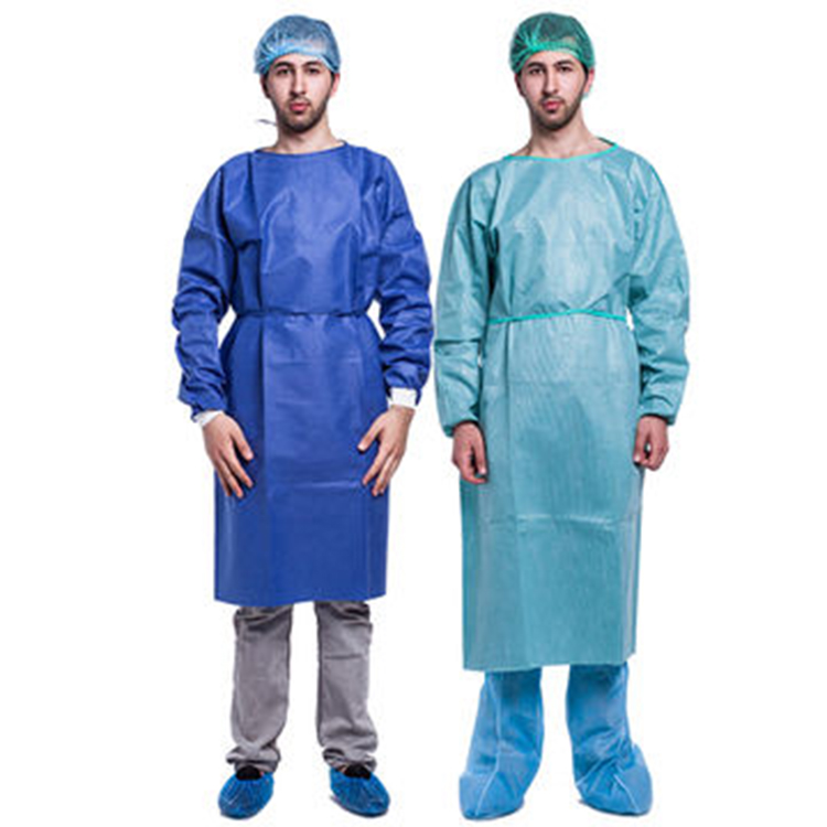 Good Quality Surgical Clothes SMS Hospital Disposable Isolation Gown