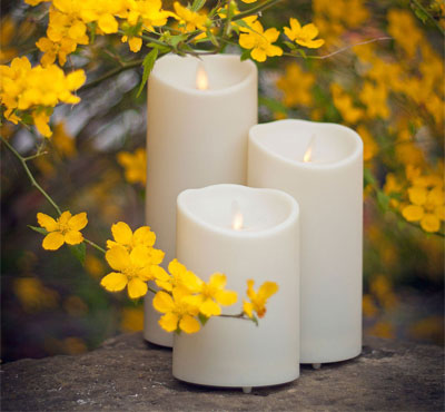 outdoor battery operated candles,  battery operated flickering candles