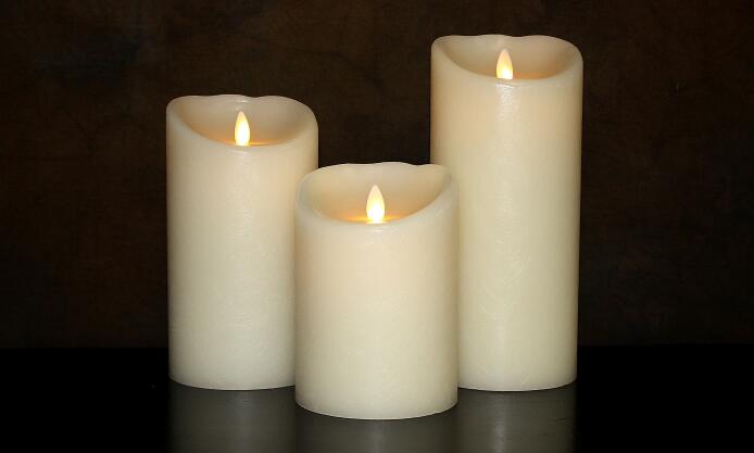 moving wick flameless candle, dancing flame candle