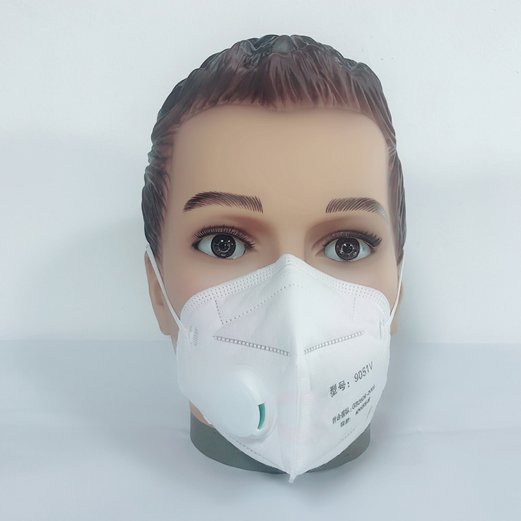 Disposable Air Pollution Foldable NIOSH N95 Face Dust Mask with Valve