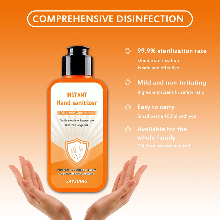 Portable Hand Sanitizer, Hand Sanitizer Gel Alcohol-free No-washing Anti-viral Wholesale