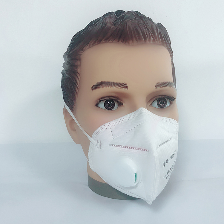 Disposable Air Pollution Foldable NIOSH N95 Face Dust Mask with Valve