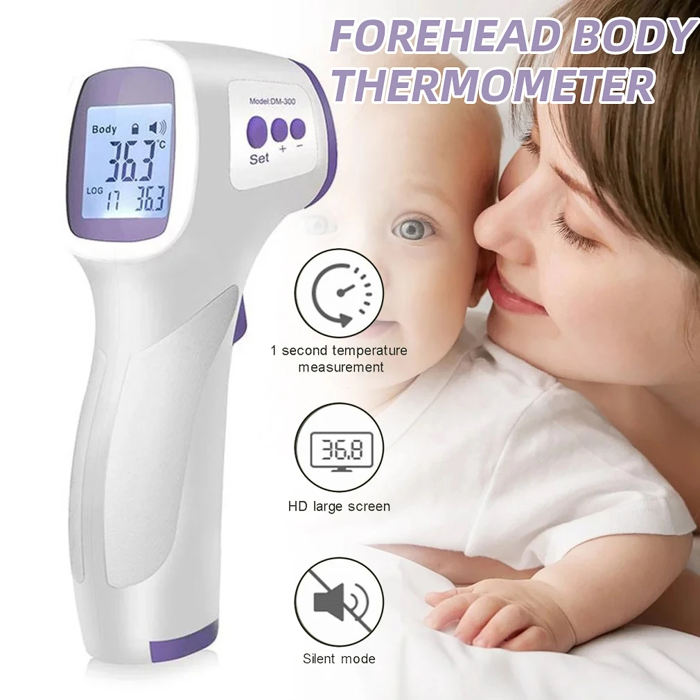 noncontact digital forehead infrared thermometer, ear and forehead thermometer, baby forehead thermometer strip