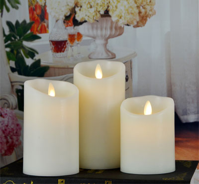 LED moving flame candle, LED decorative flameless candles