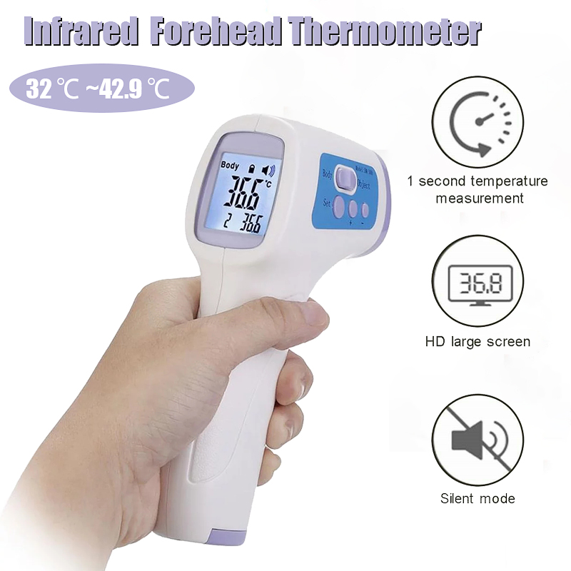 noncontact digital forehead infrared thermometer, ear and forehead thermometer, baby forehead thermometer strip