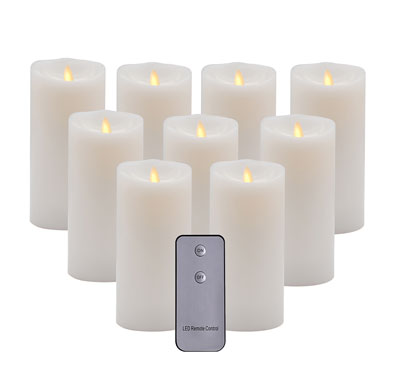 Moving flame battery operated candles, dancing flame led candles with remote