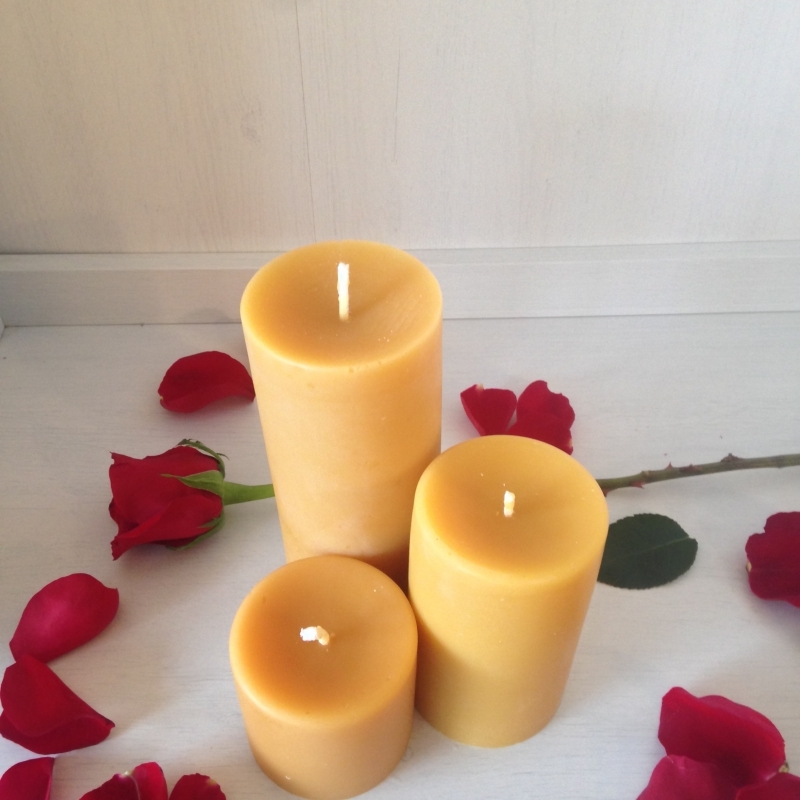 Organic beeswax candles, Pure beeswax candles