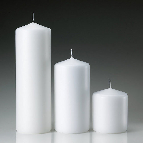 white pillar candles, cheap church pillar candles