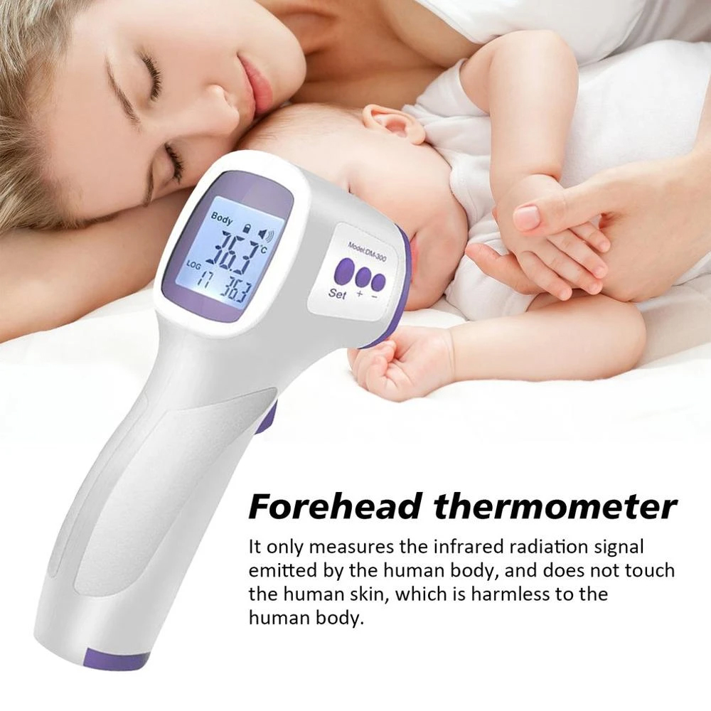 noncontact digital forehead infrared thermometer, ear and forehead thermometer, baby forehead thermometer strip