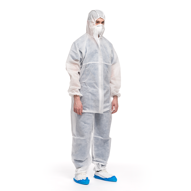 Hospitals medical accessories PE laminated disposable isolation gown